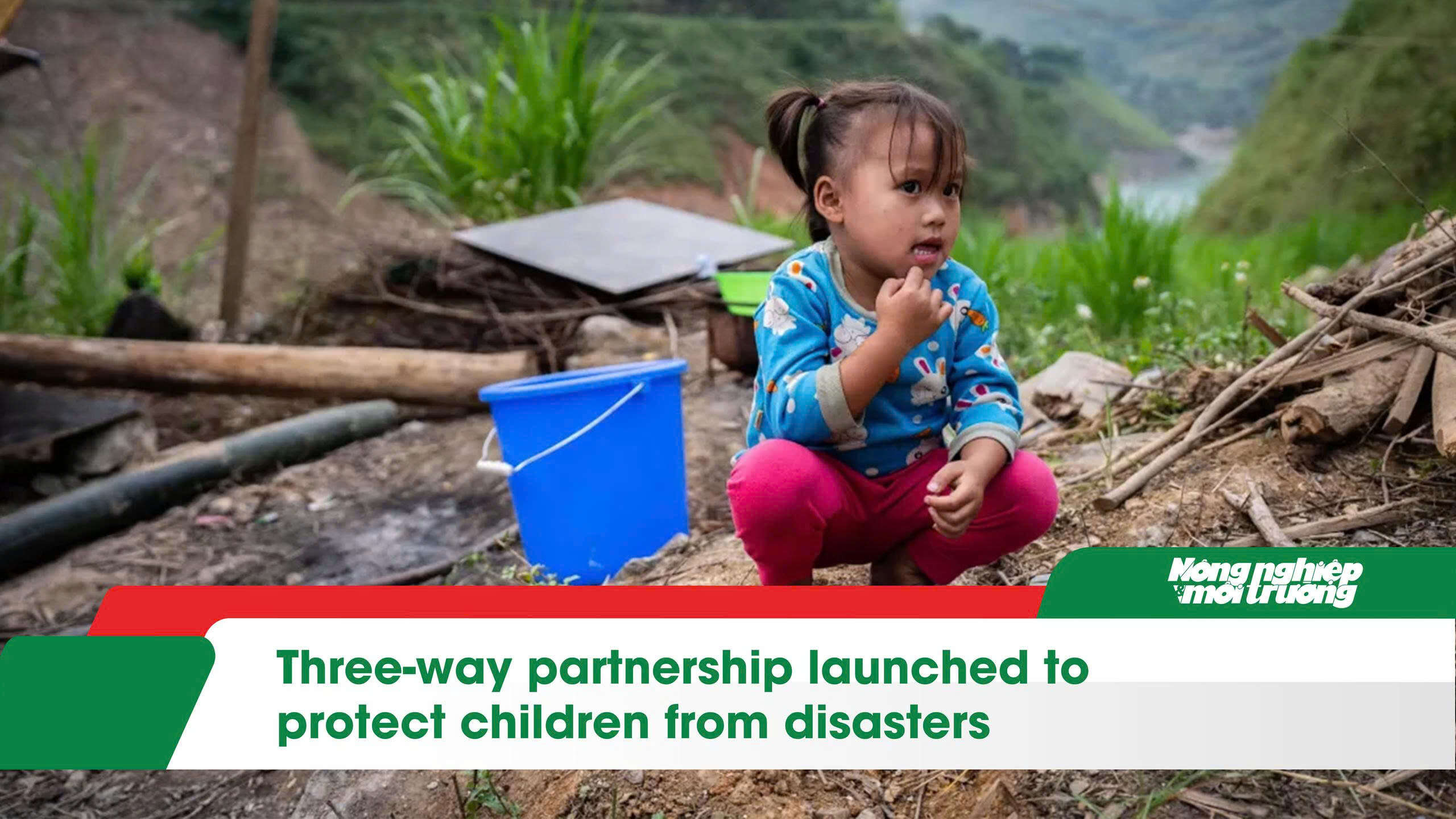 Three-way partnership launched to protect children from disasters
